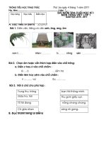 Gián án de thi TV lop 1 - hay