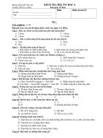 Bài soạn De KT 1 tiet lop 6