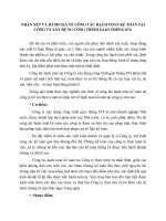 NHẬN XÉT VÀ ĐÁNH GIÁ VỀ CÔNG TÁC HẠCH TOÁN KẾ TOÁN TẠI CÔNG TY XÂY DỰNG CÔNG TRÌNH GIAO THÔNG 874