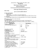 Bài soạn giáo án lớp 3- tuần 19+20-CKTKN+BVMT