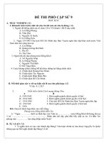 Bài giảng De KT lop 9 tham khao