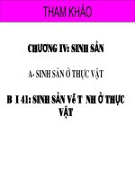 Bài 41: Sinh sản vô tính ở thực vật