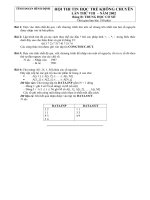 Tin học trẻ Bình Định lần 8 - Bảng B