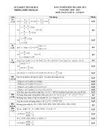 Bài soạn De thi hoc ki I lop 11