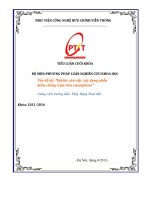 Phương pháp luận và nghiên cứu khoa học _ tên đề tài_ nghiên cứu việc xây dựng phần mềm chống trộm trên smartphone”  