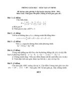 Bài giảng Đề thi HS giỏi huyện