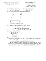Đề thi HKI có đáp án Lớp 8