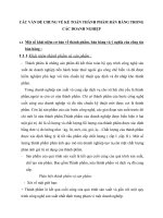 CÁC VẤN ĐỀ CHUNG VỀ KẾ TOÁN THÀNH PHẨM BÁN HÀNG TRONG CÁC DOANH NGHIỆP