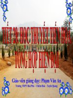 Tài liệu Tiết 28 - Học thuyết tiến hóa tổng hợp hiện đại