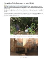 ĐỘNG THIÊN ĐƯỜNG - PHÁ KỶ LỤC VỀ ĐỘ DÀI