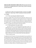 SỐ Ý KIẾN NHẰM HOÀN THIỆN CÔNG TÁC KẾ TOÁN NGUYÊN VẬT LIỆU TẠI  Xí nghiệp thoát nước số 2- thuộc Công ty TNHH NN một thành viên thoát nước Hà nội