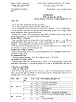 Kế hoạch tích hợp các nội dung giáo dục