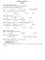 Tiết 33: Kiểm tra Đại số 8 (Chương II)