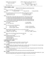 Đề Thi Học Kỳ 1- 2010- Đề B- Hóa 9