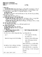 Bài giảng Giáo Án tự chon 11