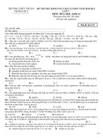 Tài liệu Đề Thi Thử DH Năm 2011 hay co dap an