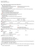 kiểm tra hóa 12 phần kim loại