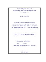 Luận văn so sánh năng suất một số giống đậu tương trong điều kiện vụ xuân hè tại thành phố sơn la và các vùng phụ cận 