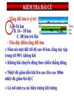 Bài giảng Không Khí Khí Hậu Nhiệt Độ Không Khí
