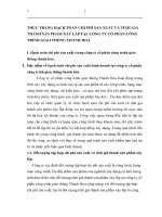 THỰC TRẠNG HẠCH TOÁN CHI PHÍ SẢN XUẤT VÀ TÍNH GIÁ THÀNH SẢN PHẨM XÂY LẮP TẠI  CỒNG TY CỔ PHẦN CÔNG TRÌNH GIAO THÔNG THANH HOÁ