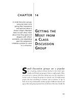 Getting the Most from a Class Discussion Group