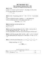 DE THI HOC KI I + DAP AN