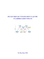 Tài liệu Cau dang va Danh Phap Xicloankan