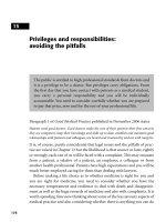 Privileges and responsibilities - avoiding the pitfalls