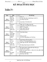 Tài liệu GA lớp 5 - tuần 21-ChuẩnKTKN-KNS 2010-2011