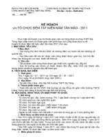 Gián án Kế hoạch va danh sách các nhóm tham gia đêm tất niên năm tân mão 2011