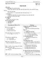 Giao an Đại số 10 tuan 1