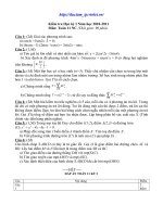 Đề mẫu Thi HKI Toán 11 số 2