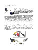 Kết nối laptop với màn hình TV