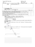 Kiểm tra hình học 7 tiet 16 ( bai 1)