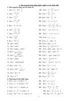 bai tap nguyen ham - tich phan