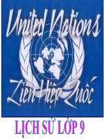 Tiết 13:Trật tự thế giới mới sau chiến tranh thế giới thứ hai.