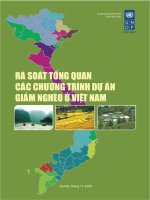 Rà soát tổng quan các chương trình dự án giảm nghèo ở Việt Nam