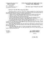 Bài soạn CV 13/PGD&ĐT V/v tập huấn HSG lớp 9 dự thi HSG tỉnh năm học 2010-2011