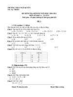 De kiem tra dinh kì hoc ki I