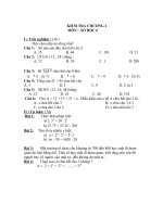 Bài giảng Kiem tra toa 6 so hoc - tiet 39