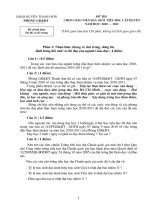 Đề thi giáo viên dạy giỏi tiểu học