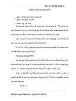 CÔNG VIỆC HẠCH TOÁN