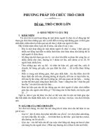 Phương pháp tổ chức trò chơi lớn