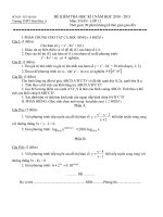 ĐỀ THI HK 1 TOAN 12 THAM KHẢO