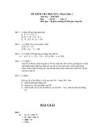 Bài giảng Đề KTHK I toán 6 kèm bài giải