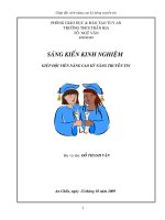 Tài liệu GIÚP ĐỘI VIÊN NÂNG CAO KỸ NĂNG TRUYỀN TIN