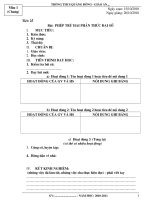 Tài liệu Mẫu giáo án: