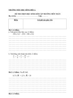 Bài soạn DE THI CHO HOC SINH GIOI CAP TRUONG