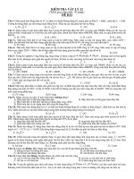 Bài soạn Kiểm tra chất lượng môn vật lý 12