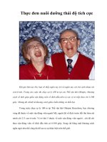 Thực đơn nuôi dưỡng thái độ tích cực